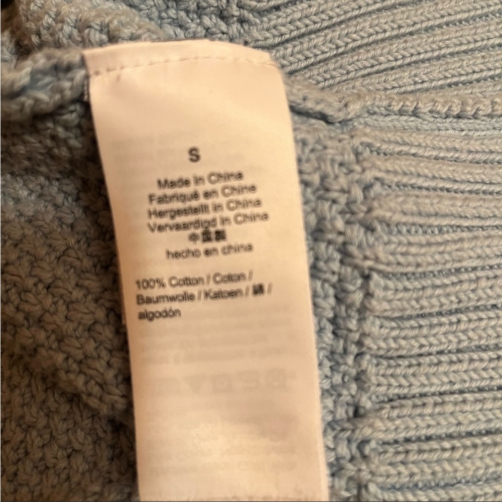 J. Crew Light Blue Cable Knit Turtleneck Sweater - Picture 5 of 7